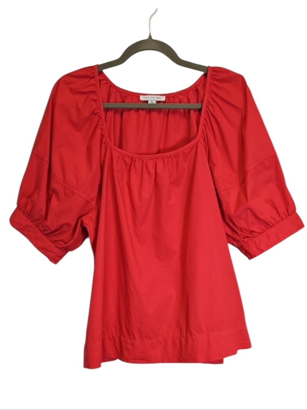 Free Assembly Fushia Short Sleeve Top, XL, 100% Cotton.